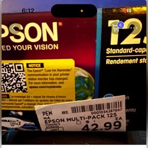 Epson 125 Standard-Capacity Ink Multi-Pack